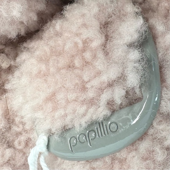 NWT Birkenstock Papillio Arizona Big Buckle Shearling fuzzy sandal pink 39/8 - Picture 8 of 16